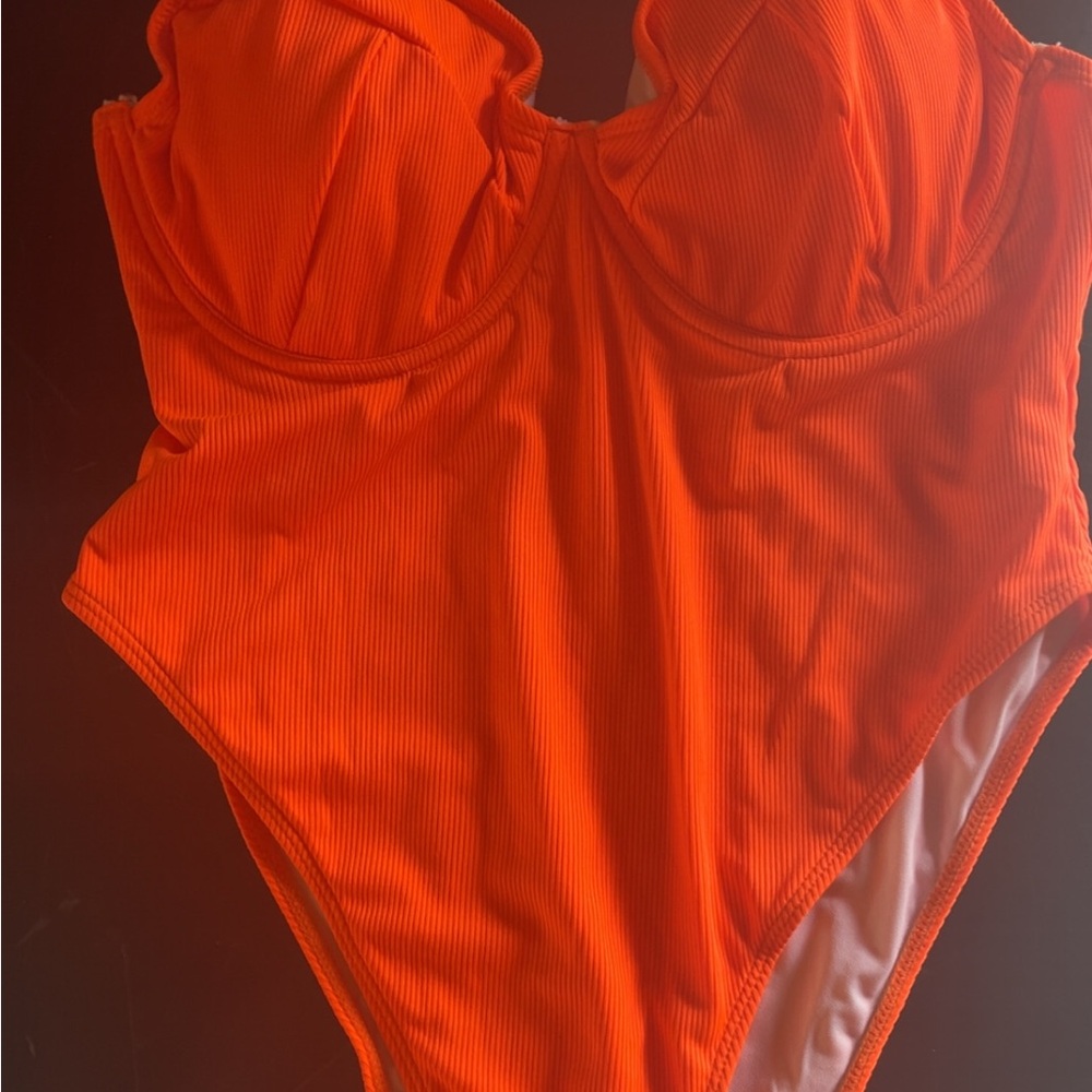 SHEIN Bold Orange Swimsuit